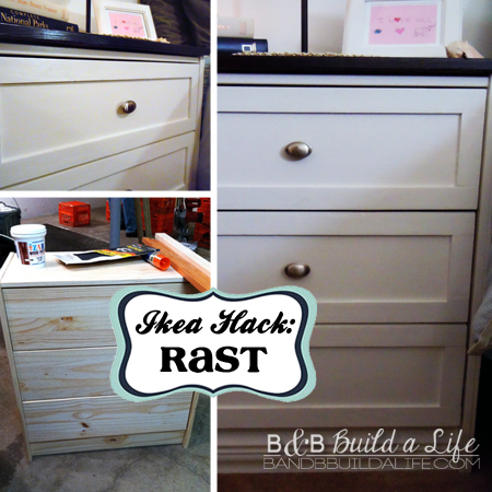 Ikea Rast Hack - two-toned nightstand