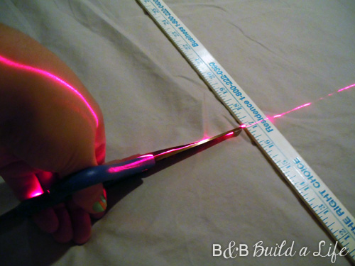 flange pillow tutorial @ BandBBuildALife.com