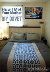 Pinworthy How I Met Your Mother inspired DIY Duvet @ BandBBuildALife.com