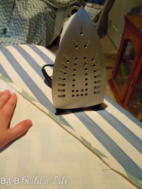 pressing the roll hem @ BandBBuildALife.com