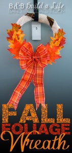 Fall Foliage Wreath @ BandBBuildALife.com