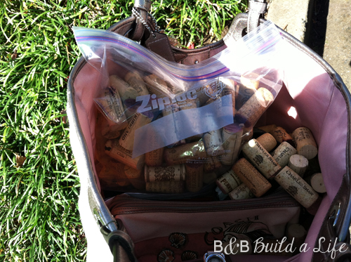 wine cork recycling @ BandBBuildALife.com wine cork recycling @ BandBBuildALife.com