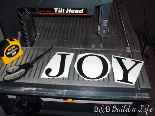 JOY cut outs @ BandBBuildALife.com