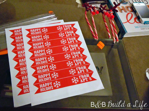 rudolph candy cane treat tags @ BandBBuildALife.com