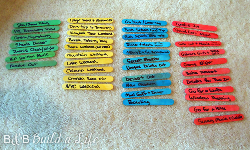 how to make a Date Night Jar @ BandBBuildALife.com