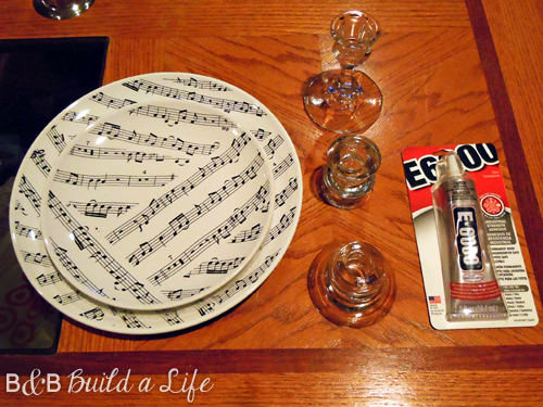 music tiered plates tutorial @ bandbbuildalife.com