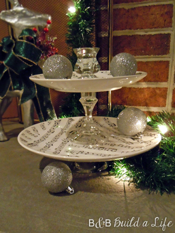 tiered serving tray tutorial @ BandBBuildALife.com