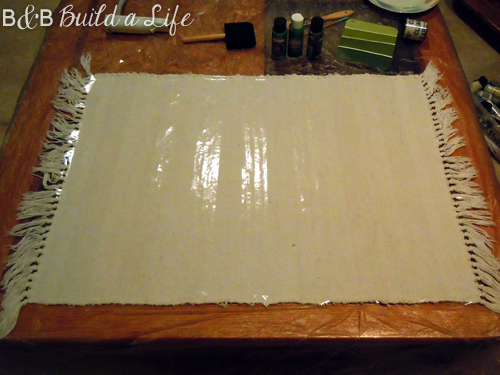 painted rug craft fail @ BandBBuildALife.com