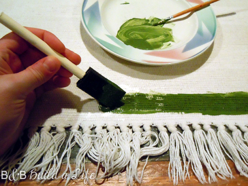 painted rug craft fail @ BandBBuildALife.com