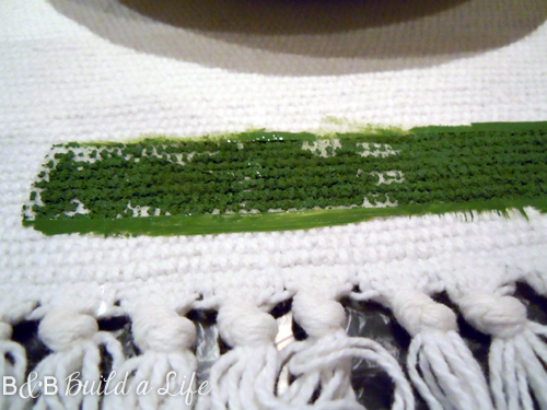 painted rug craft fail @ BandBBuildALife.com