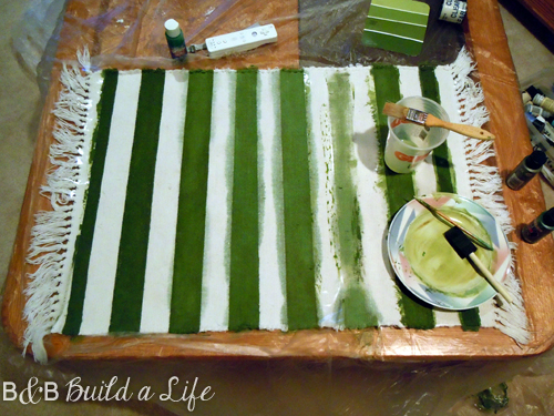 painted rug craft fail @ BandBBuildALife.com