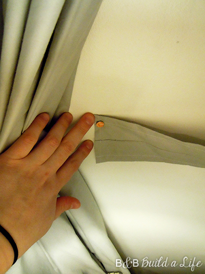 adding drapery hardware to frame things in @ BandBBuildALife.com