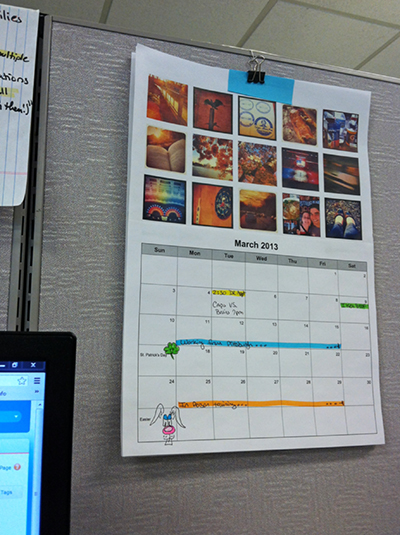 printable instagram calendar @ BandBBuildALife.com