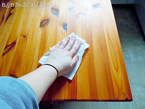 butcher block care and cleaning @ BandBBuildALife.com