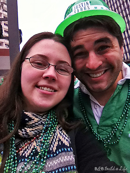 beth and bill St Paddy's Day @ BandBBuildALife.com
