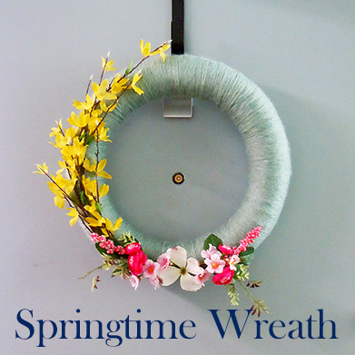 spring wreath @ BandBBuildALife.com