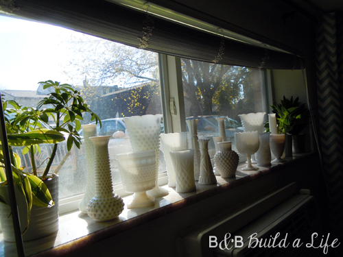 milk glass gallery @ BandBBuildALife.com