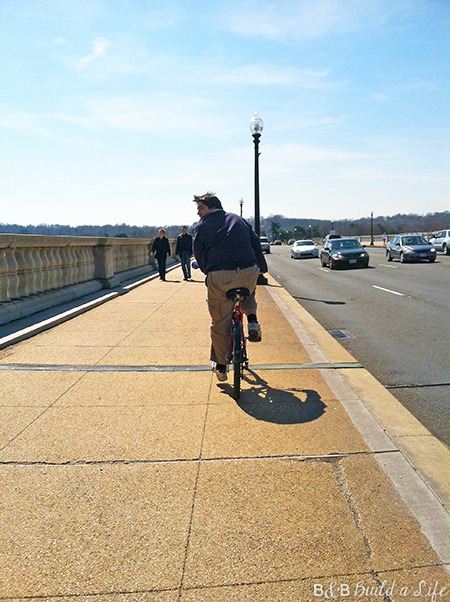 biking in DC @ BandBBuildALife.com