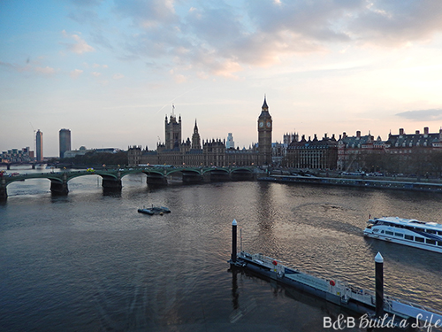 London Eye at Sunset Visit @ BandBBuildALife.com
