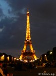 paris at night the eiffel tower @ BandBBuildALife.com