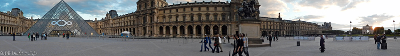 Louvre Museum at Sunset @ BandBuildaLife.com