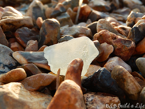 sunset in Poole, England collecting sea glass seaglass @ BandBBuildALife.com