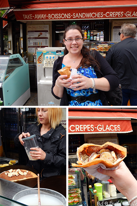 crepes in paris @ BandBBuildALife.com