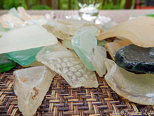 sea glass seaglass zip lock bag ziplock bag @ BandBBuildALife.com