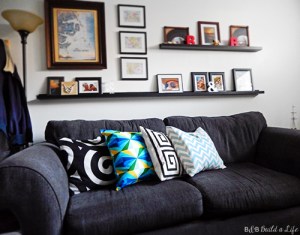 summer geometric pillows chevron greek key @ BandBBuildALife.com