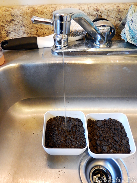 When I originally bought the kit it came with these handy seed placement guides so you were easily able to space the seeds just right. Those guides are long gone, but it's simple enough to fillow the directions on the package of seeds you've purchased.