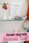 Bathroom Shelf Upgrade @ BandBBuildALife.com