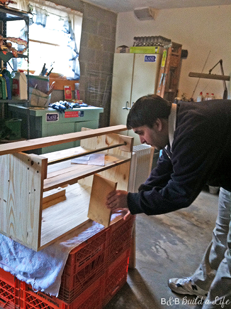 ikea inspired coat rack @ BandBBuildALife.com