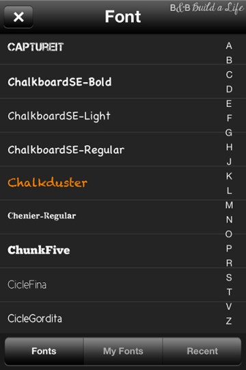 do it yourself chalkboard art on your smartphone iphone @ BandBBuildALife.com