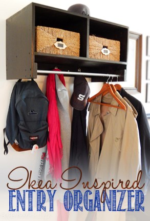 ikea inspired coat rack @ BandBBuildALife.com