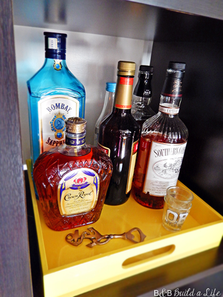 Bookcase bar bookshelf bar Expedit Bar @ BandBBuildALife.com