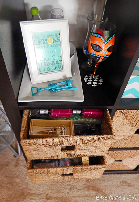 Bookcase bar bookshelf bar Expedit Bar @ BandBBuildALife.com