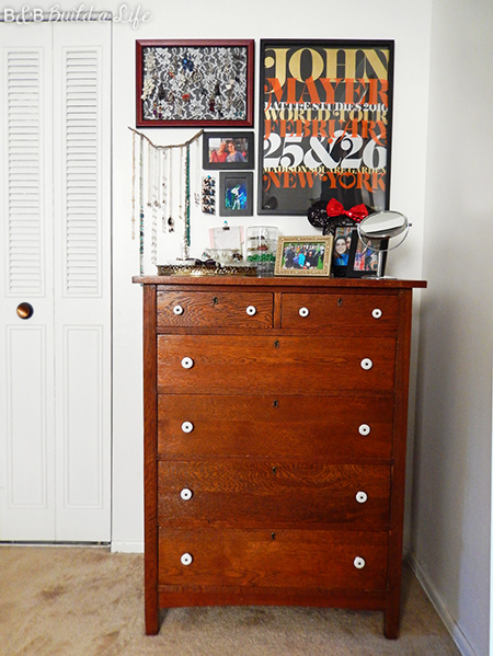 craigslist dresser restored and dressed up at BandBBuildALife.com