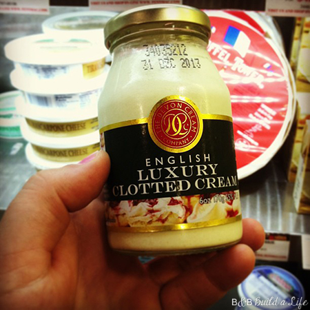 clotted cream pancake mix muffins at BandBBuildALife.com