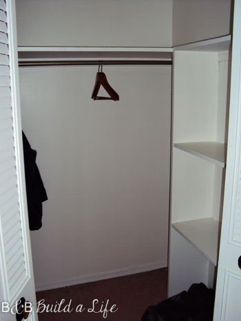 emptry closet at bandbbuildalife.com