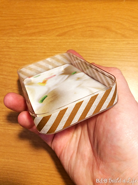 Turn an ipod touch box into a handy jewelry box acrylic travel jewelry box DIY washi tape at BandBBuildALife.com