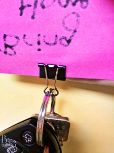 Key Ring Reminder - Life Hack from BandBBuildALife.com
