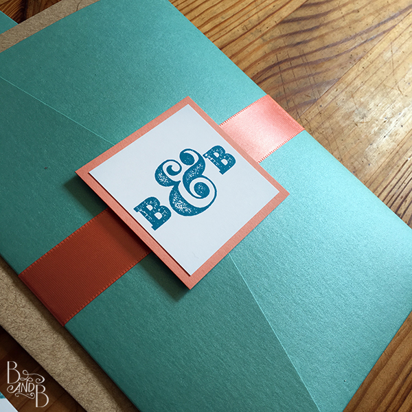 DIY Wedding Invite using Cards and Pockets