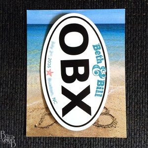 OBX Car Magnet Save The Date for Outer Banks Wedding