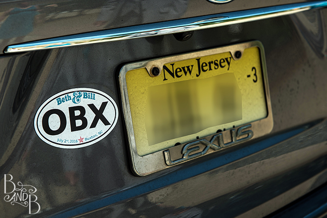 OBX Car Magnet Save The Date Outer Banks Wedding