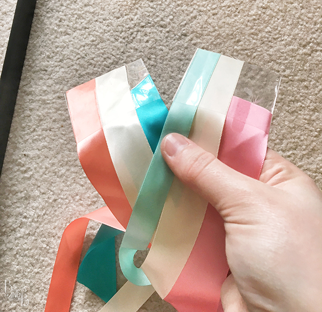 Using leftover wedding crafting to create a memory shadow box frame