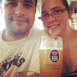 Practicing for our trip at Hofbrauhaus Pittsburgh