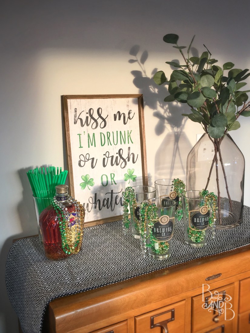 Saint Patrick’s day card catalog bar